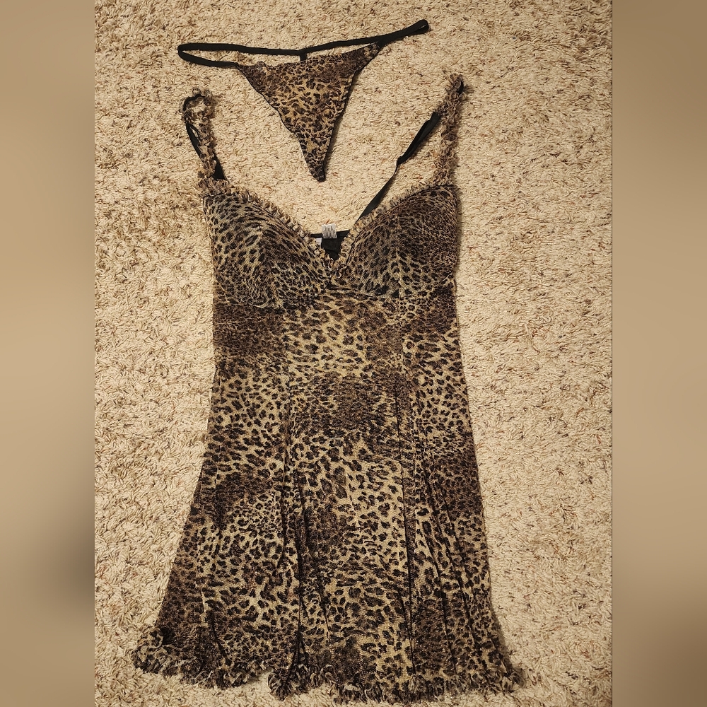 Enchanted Leopard Print Lingerie Set